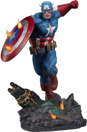 Captain America statue sideshow collectibles 